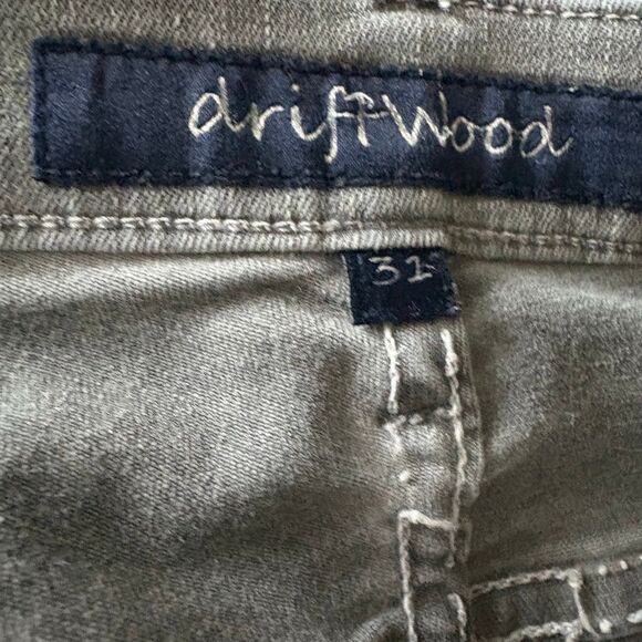 Driftwood Marilyn Black Denim Jeans Punk Rock Goth Knee Patch Women's 31 - Picture 7 of 11